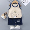 Children Sets Kids Clothes Boys Girls Vest Suit Summer Children'S Clothing Baby Cotton T-Shirts Shorts Tank Top Sleeveless