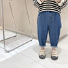 Bear Learder Baby Boy Girl Loose Jeans New Fashion Korean Style Casual Solid Color Jeans Spring Autumn Children'S Denim Pants