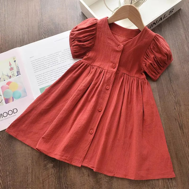 Girls Dress New Summer Brand Girls Casual Kids Princess Dress Hollow Party Dress Children Clothing for 3 7Y