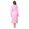 RONGTAI Womens Long Robes Plush Fleece Nightgown Thick Hooded Bathrobe With Pockets Fluffy Sleepwear For Men