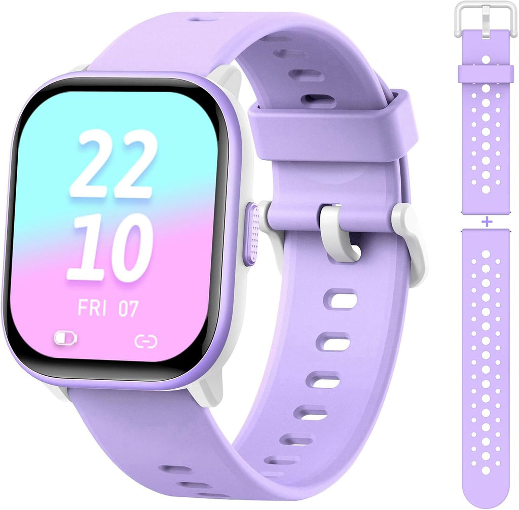Kids Watch for Girls Boys with IP68 Waterproof, Girls Watch with 19 Sports Modes, Sleep Tracking, Pedometer, Stopwatch, Kids Activity Tracker, Birthday Gifts for Girls Age 6-15 Years Old