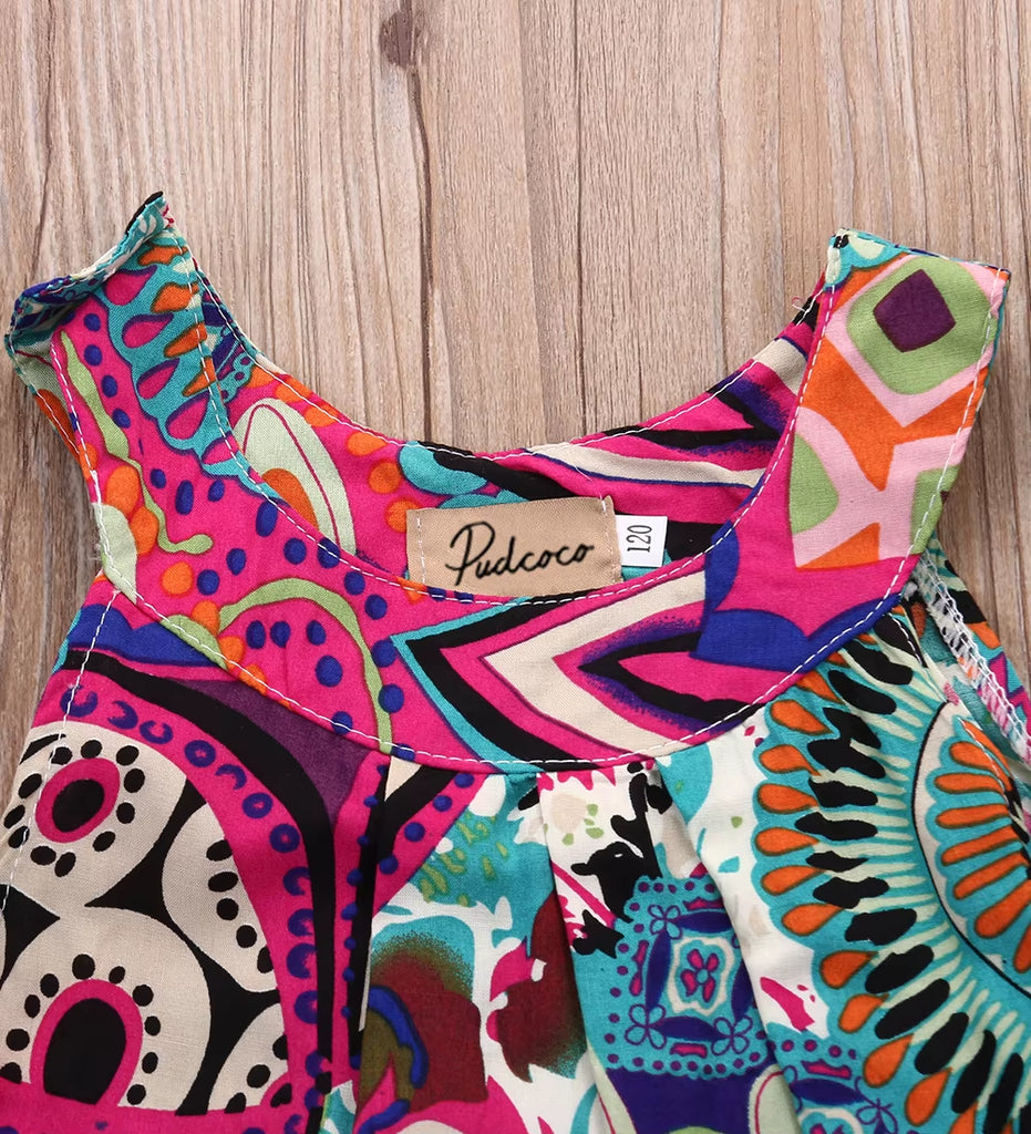 Pudcoco US Stock Baby Girls Dress NEW Toddler Baby Flower Dress Girls Mini Princess Dress Girl Formal Dress