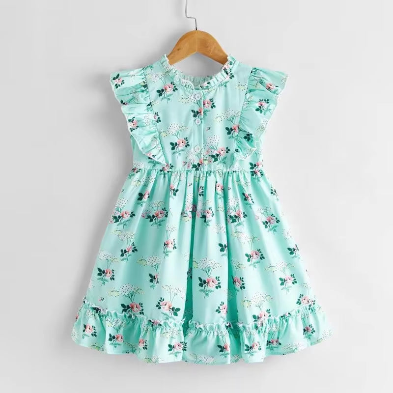 Girls Dress New Summer Brand Girls Casual Kids Princess Dress Hollow Party Dress Children Clothing for 3 7Y