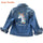 Girls Denim Coats New Brand Spring Kids Jackets Clothes Cartoon Coat Embroidery Children Clothing for 3 8Y