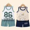 Children Sets Kids Clothes Boys Girls Vest Suit Summer Children'S Clothing Baby Cotton T-Shirts Shorts Tank Top Sleeveless
