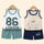 Children Sets Kids Clothes Boys Girls Vest Suit Summer Children'S Clothing Baby Cotton T-Shirts Shorts Tank Top Sleeveless
